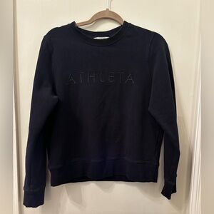 Athleta Women's Classic Navy Crew Neck Sweater